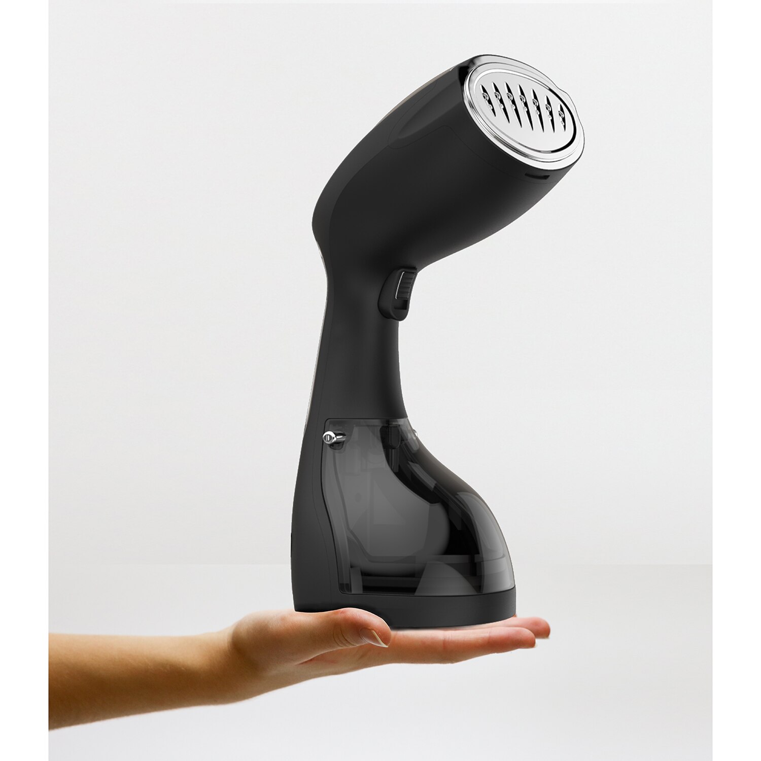 Aparat de calcat vertical cu abur Steam One STravel, 1400 W, 260 ml, portabil, indicator incalzire, accesorii, Slim, aluminiu, Negru