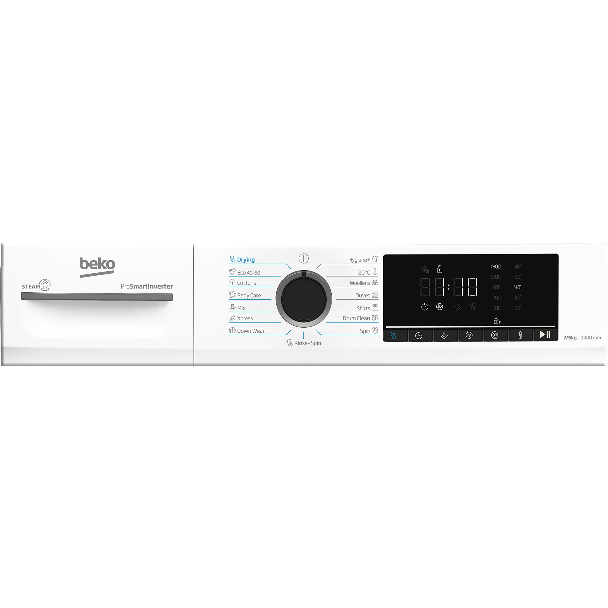 Masina de spalat rufe - Beko BMM5DFO5741W, 7kg - 5kg, 1400 rpm, adancime 52cm