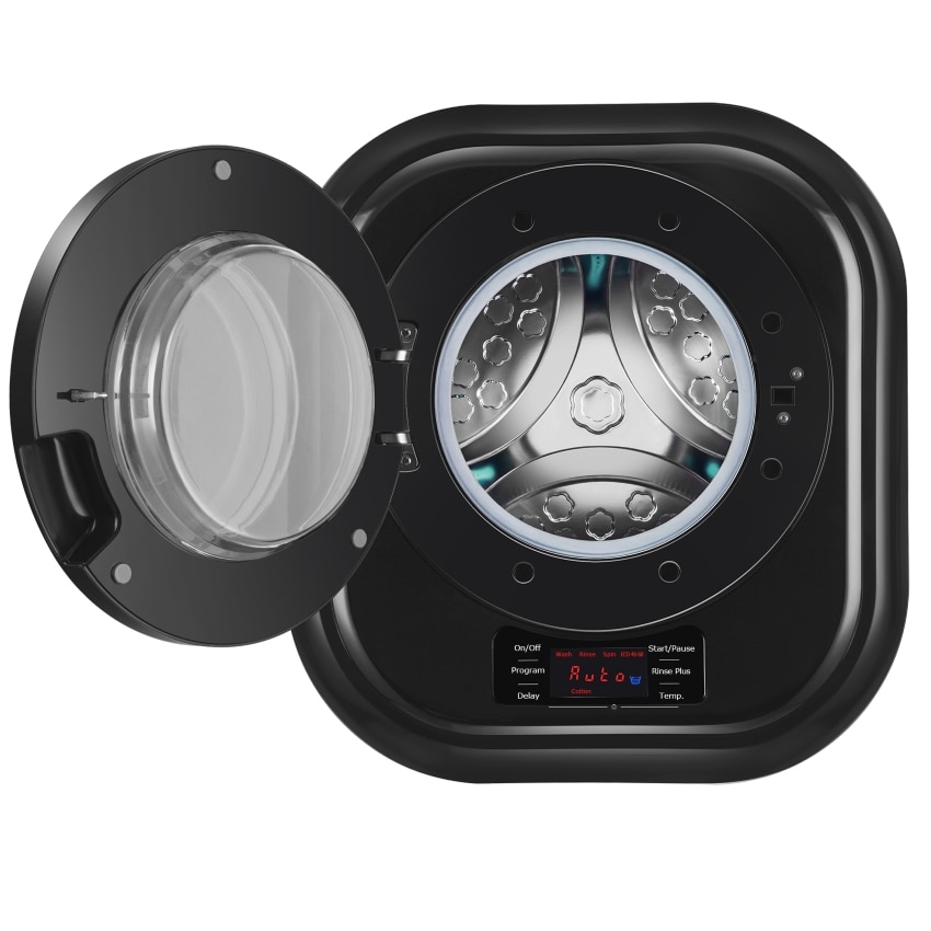 Masina de spalat rufe NEI NWM3-WMB, 2.5 kg, 800 rpm, Clasa B, montare pe perete, neagra