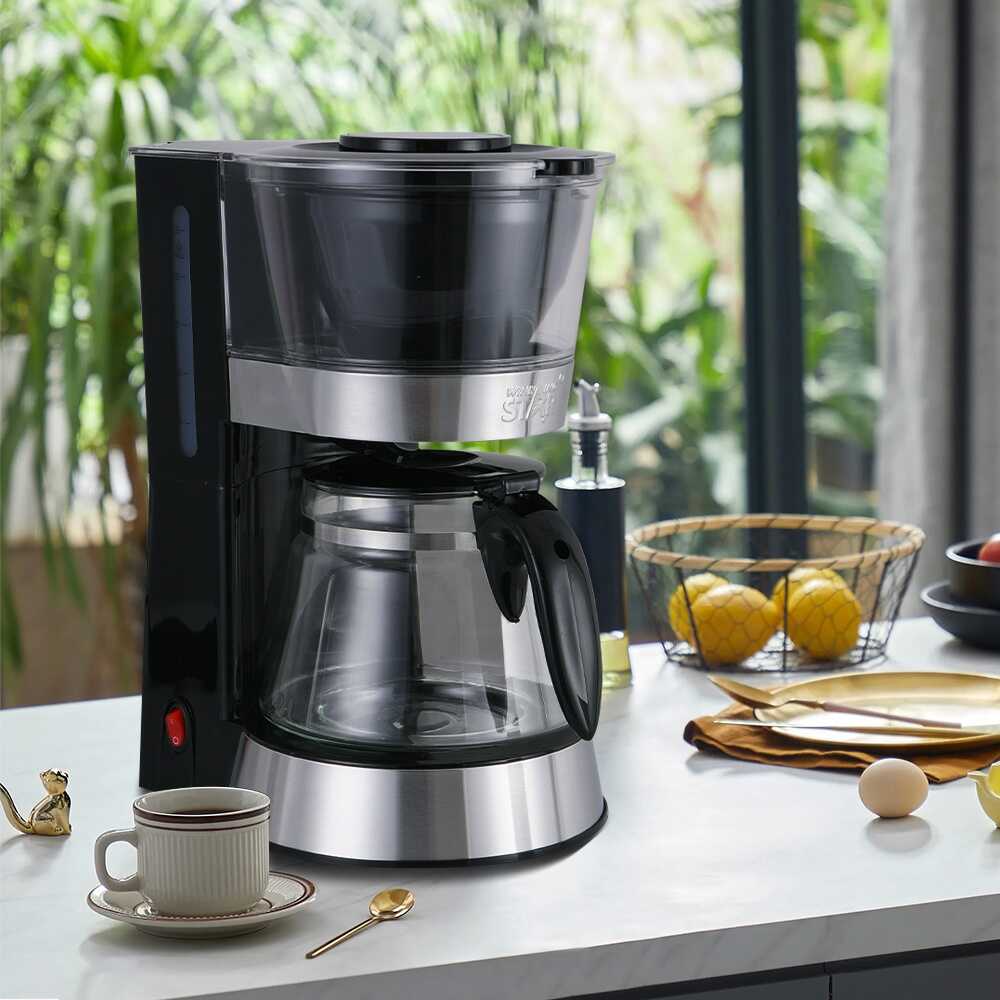 Cafetieră cu picurare, WINNING STAR ST-9712 1.2L, Oțel inoxidabil/Sticlă