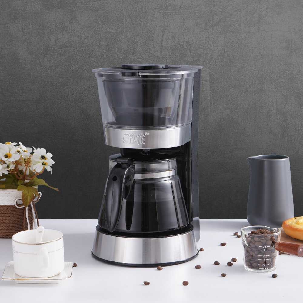 Cafetieră cu picurare, WINNING STAR ST-9712 1.2L, Oțel inoxidabil/Sticlă
