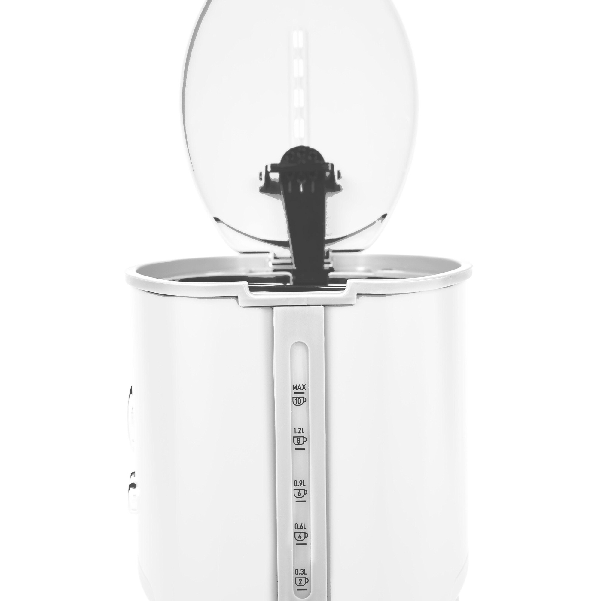 Cafetieră Haden Dorchester, 1080 W, 1,5 l, alb, programator electronic, menținerea temperaturii