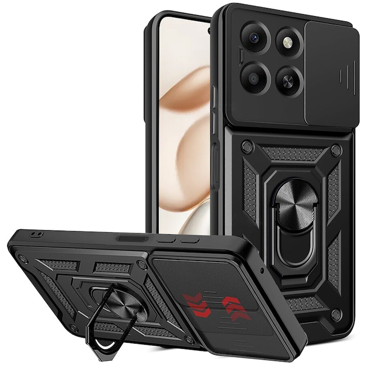 Husa pentru Honor 400 Smart / X7d 4G - Techsuit CamShield Series - Black