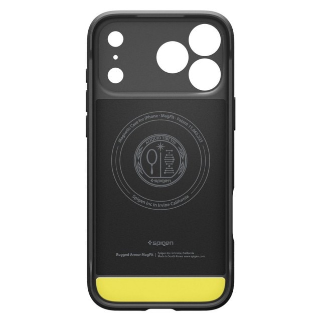 Husa Premium Spigen Rugged Armor, Compatibila Cu iPhone 17 Pro, Functie MagSafe, AntiShock, Negru