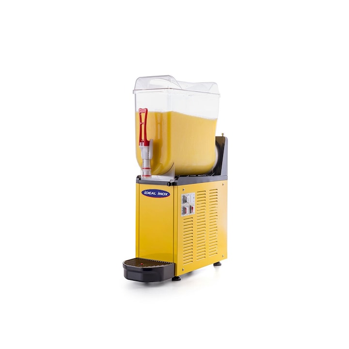 Dozator bauturi cu granita 12 l, Ideal Inox, galben