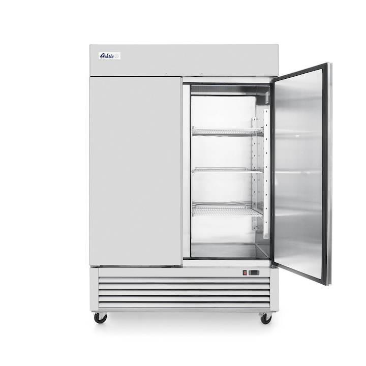 Frigider profesional ARKTIC by Hendi Kitchen Line cu 2 usi 1300 L 1262x640x(H)1525 otel inoxidabil -5/+5°C 6 rafturi potrivite pentru GN 2/1