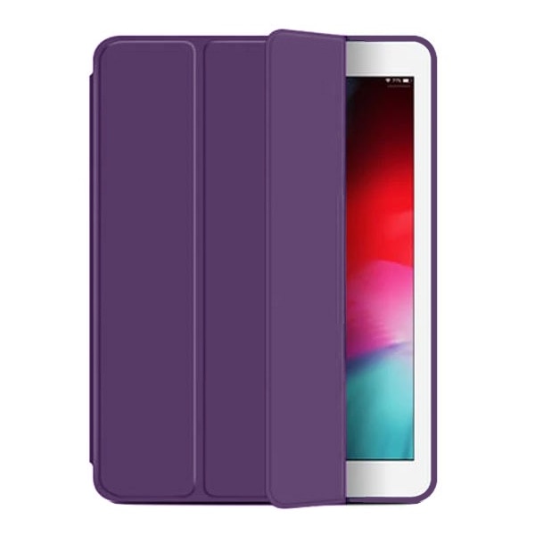 Husa protectie tip flip pentru iPad 5/6, Model Carte, Mov