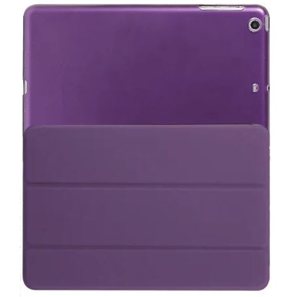 Husa protectie tip flip pentru iPad 5/6, Model Carte, Mov