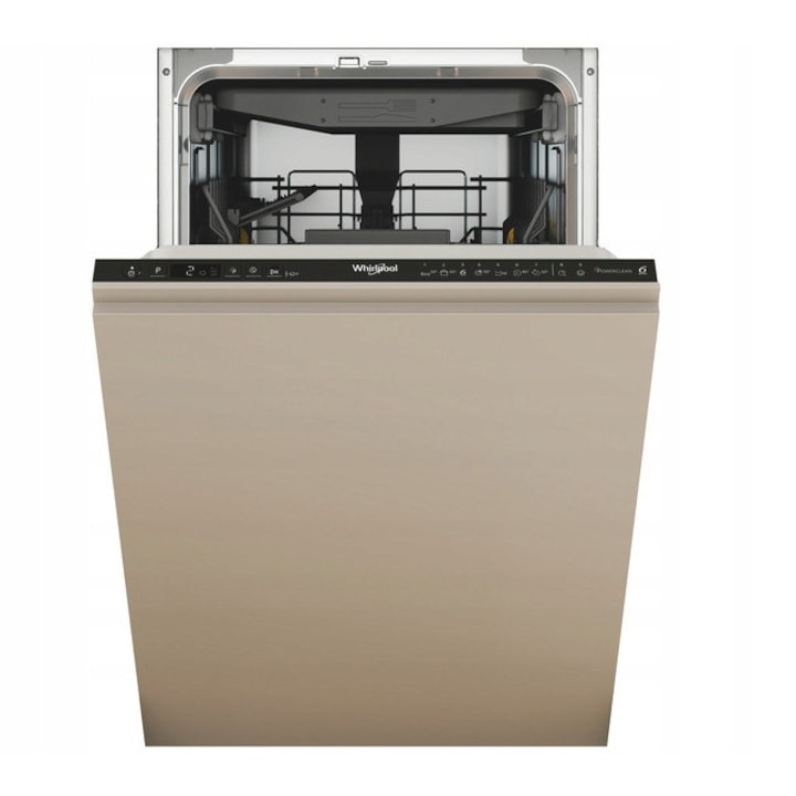 Masina spalat vase Whirlpool, model WH6IC11BS7LSA0, 11 seturi, 44.8x82x55.5cm, functie Power Clean Pro, NaturalDry