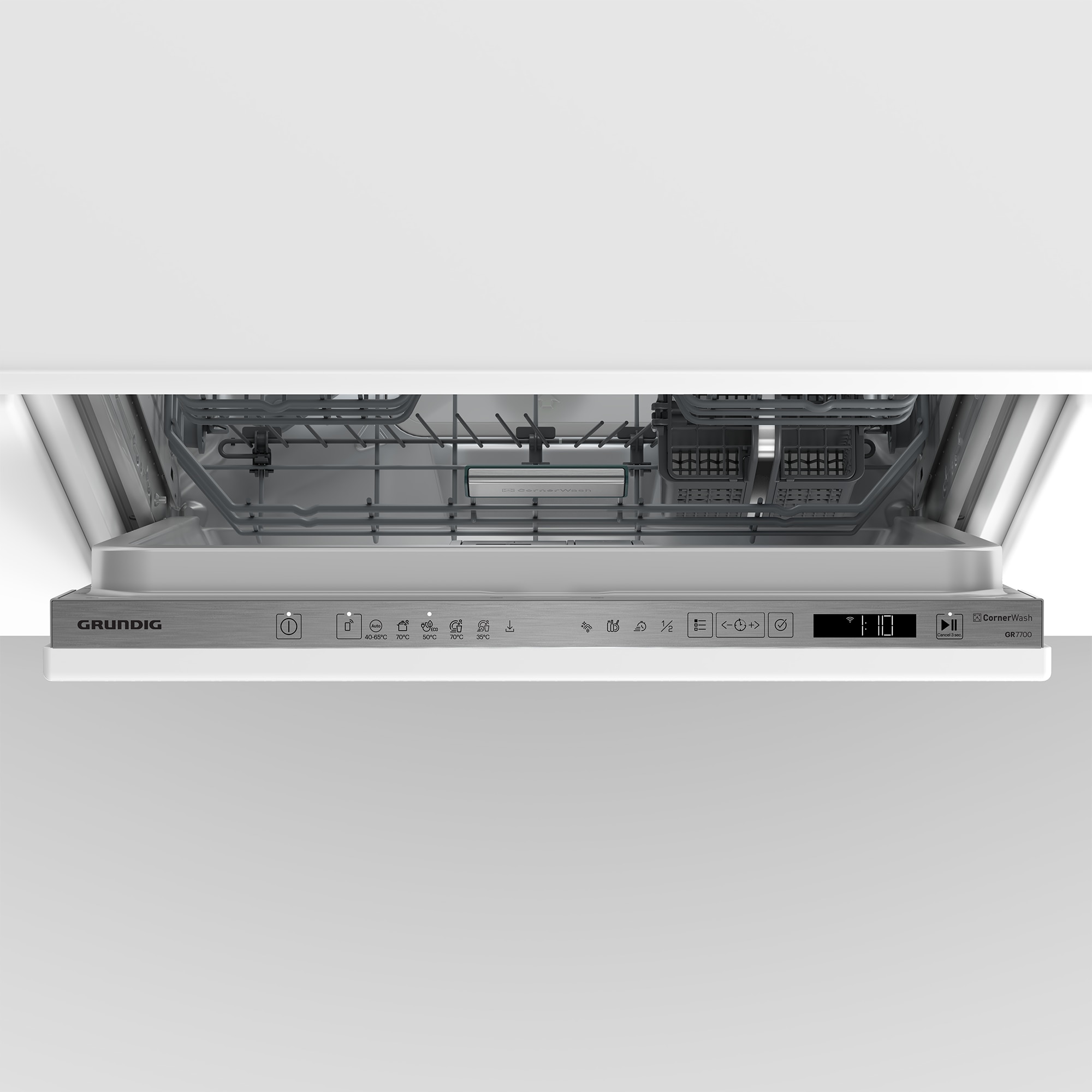 Mașină de spălat vase incorporabilă Grundig, 60 cm, 14 seturi, inox