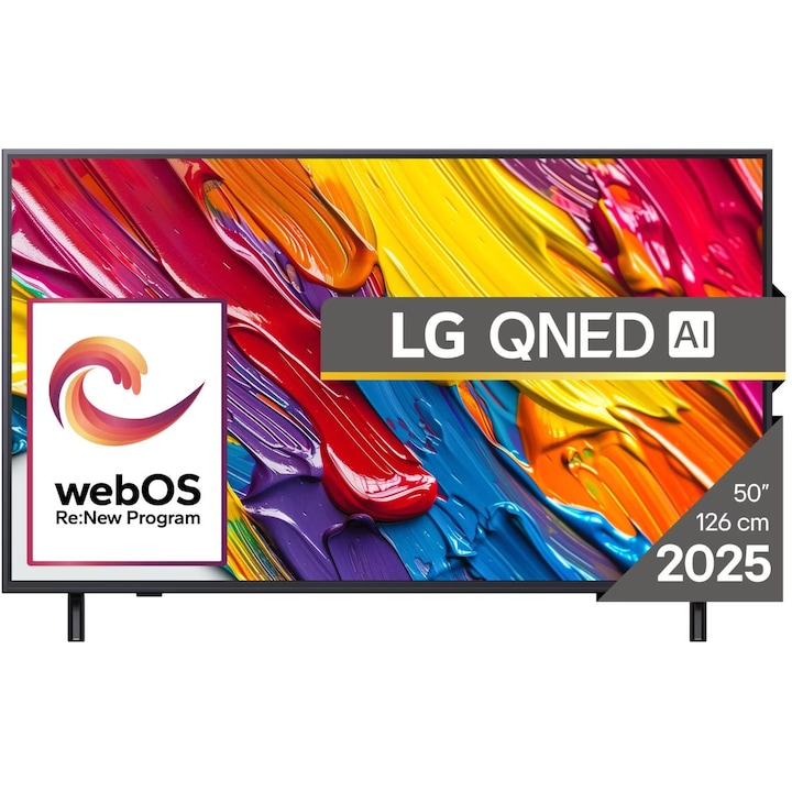 Televizor LG 50QNED82A3B 50inch 127cm QNED 4K UHD DVB-T2/C/S2 Smart TV WiFi Bluetooth Negru