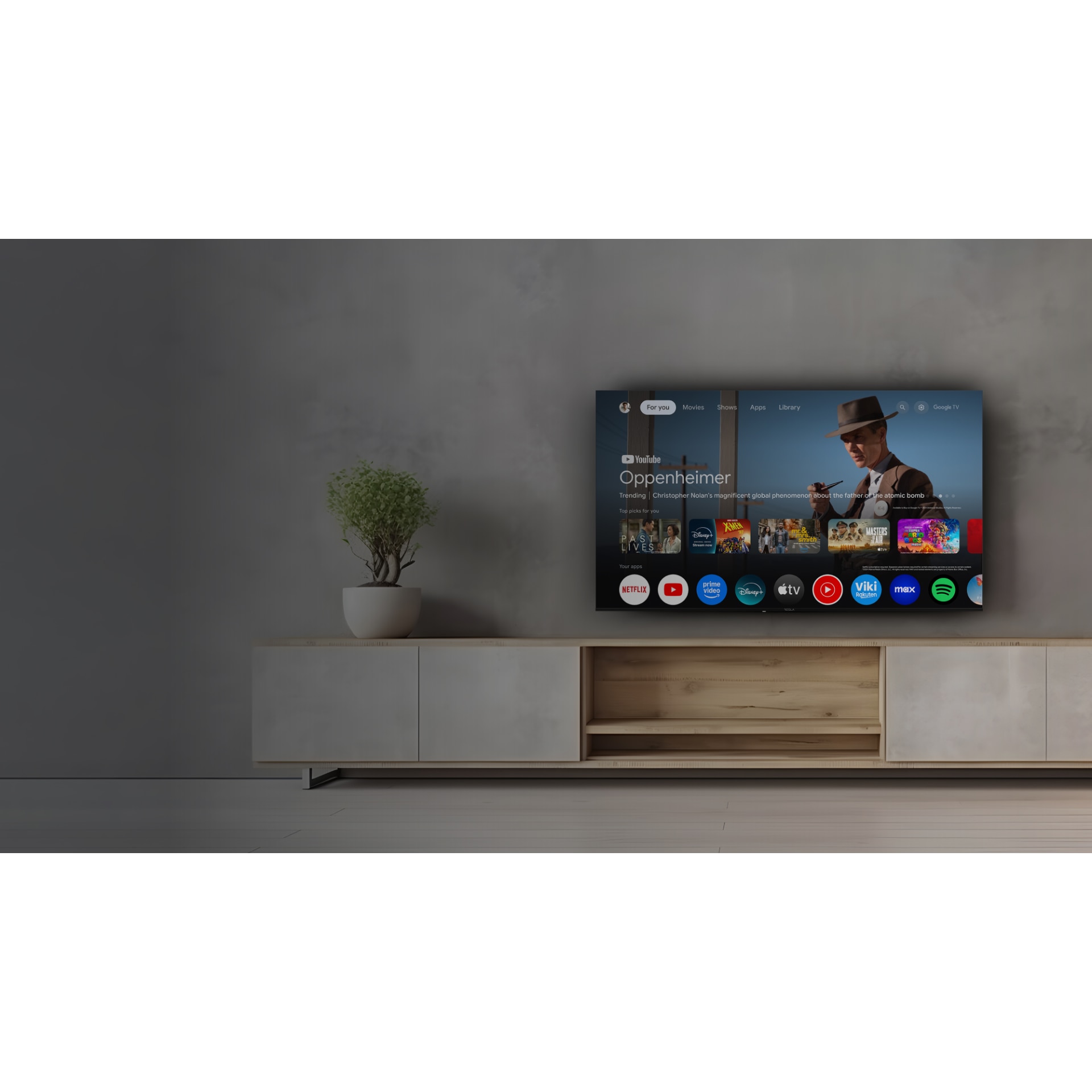 Televizor Tesla LED 55E655BUS, 139 cm, Smart Google TV, 4K Ultra HD, Clasa E