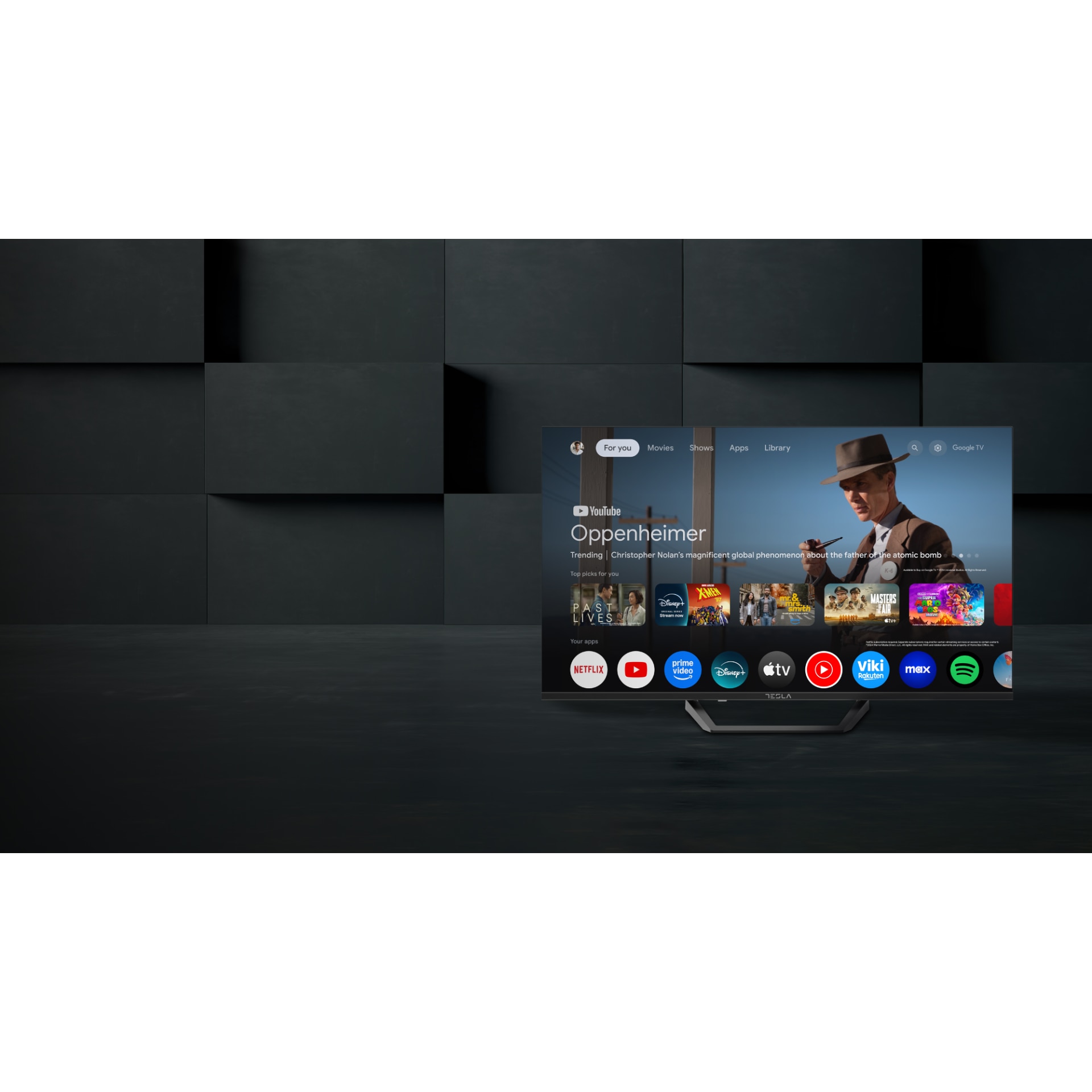 Televizor Tesla LED 55E655BUS, 139 cm, Smart Google TV, 4K Ultra HD, Clasa E