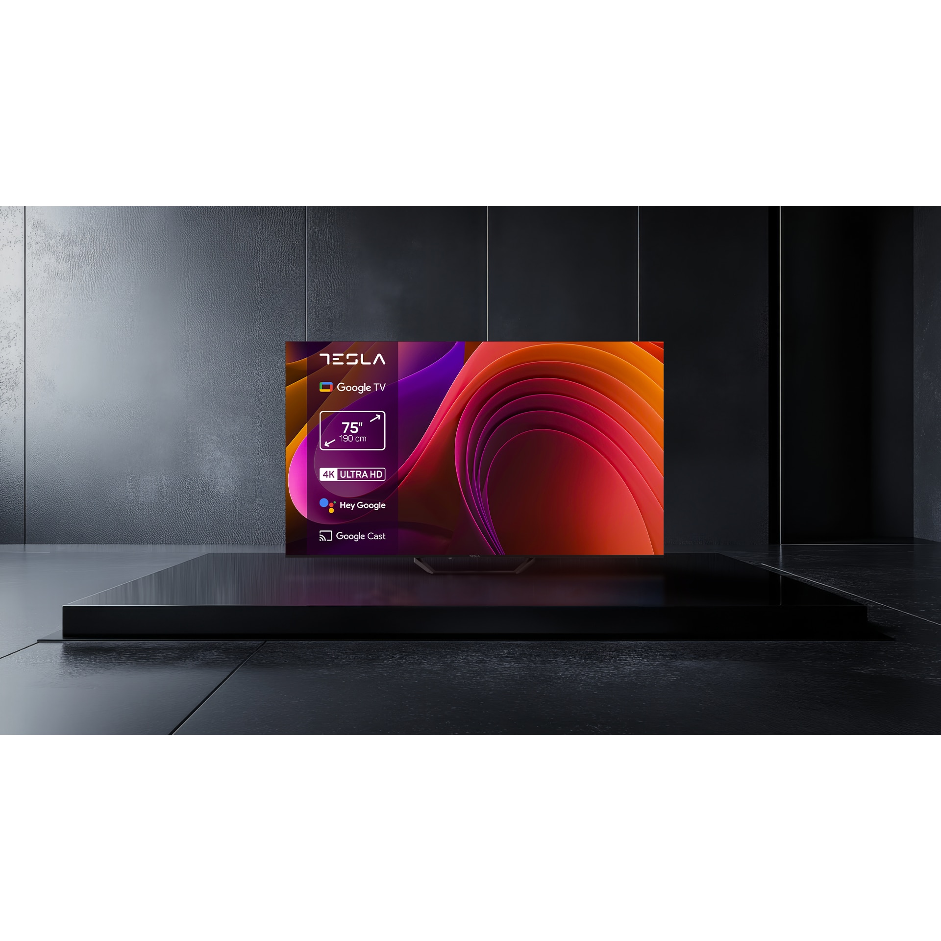 Televizor Tesla LED 55E655BUS, 139 cm, Smart Google TV, 4K Ultra HD, Clasa E