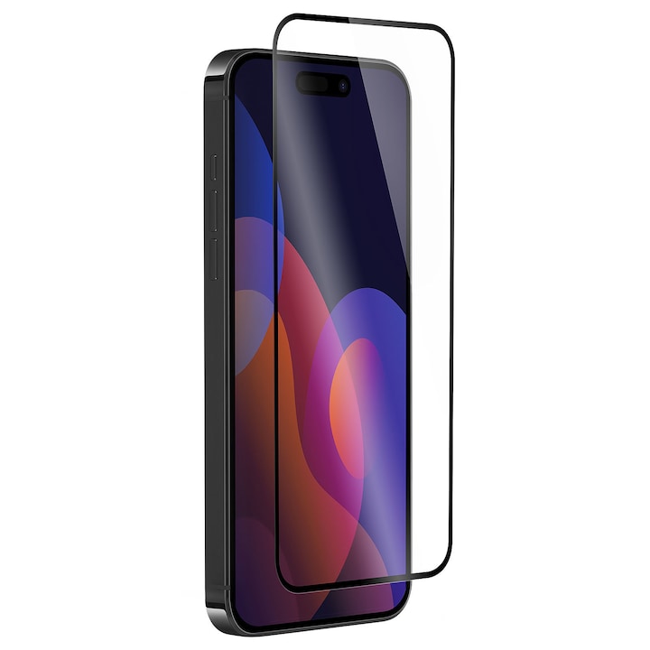 Folie de Protectie Full Glue 5D din Sticla compatibila cu iPhone 15 Pro
