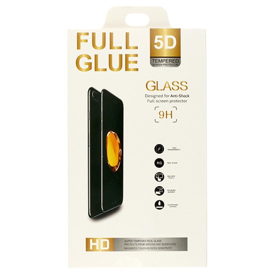 Folie de Protectie Full Glue 5D din Sticla compatibila cu iPhone 15 Pro
