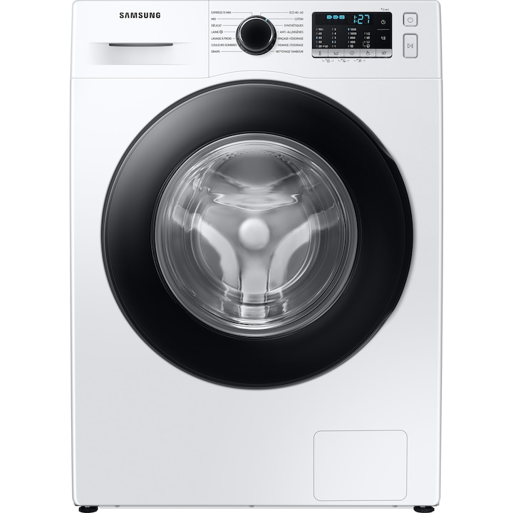 Masina de spalat rufe Samsung WW70TA046AE/LE, 7 kg, 1400 RPM, Clasa B, Motor Digital Inverter, Eco Bubble, Bubble Soak, Steam, Alb