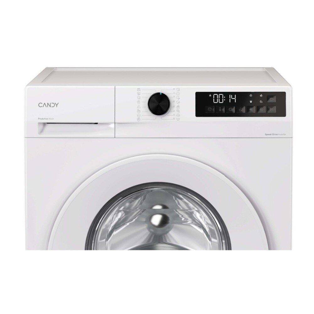 Masina de spalat rufe Candy GD 4108-S, Inverter BPM, Abur, Easy Iron, ProActive Wash, Smart Spray, AI Silent Motion, Clean Shield, 10 kg, 1400 rpm, Clasa A, Alba