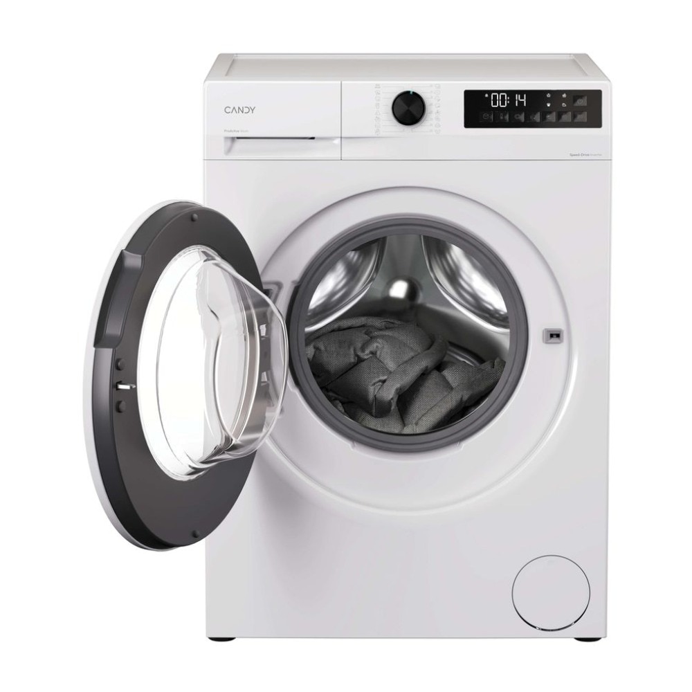 Masina de spalat rufe Candy GD 4108-S, Inverter BPM, Abur, Easy Iron, ProActive Wash, Smart Spray, AI Silent Motion, Clean Shield, 10 kg, 1400 rpm, Clasa A, Alba