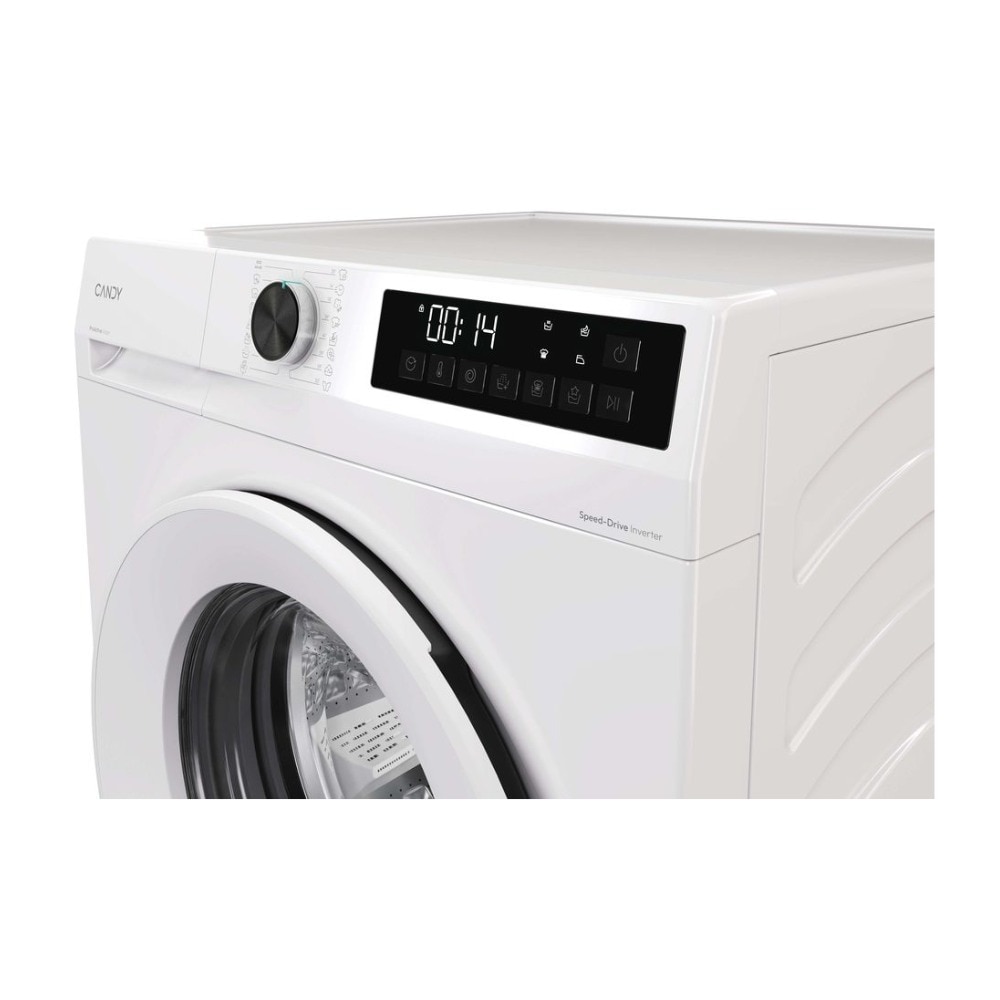 Masina de spalat rufe Candy GD 4108-S, Inverter BPM, Abur, Easy Iron, ProActive Wash, Smart Spray, AI Silent Motion, Clean Shield, 10 kg, 1400 rpm, Clasa A, Alba