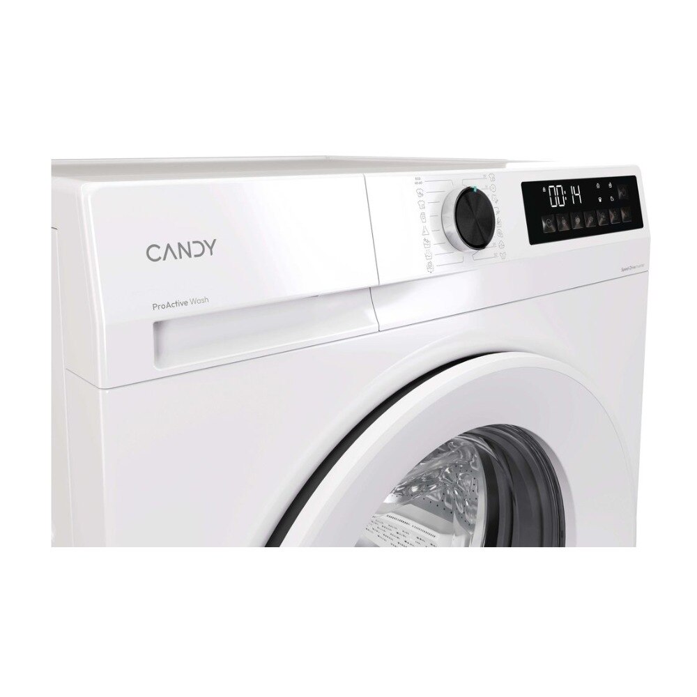 Masina de spalat rufe Candy GD 4108-S, Inverter BPM, Abur, Easy Iron, ProActive Wash, Smart Spray, AI Silent Motion, Clean Shield, 10 kg, 1400 rpm, Clasa A, Alba