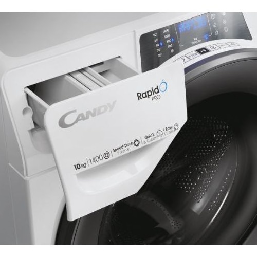 Masina de spalat inteligenta, Candy, 1400 rpm, WIFI, Bluetooth, Clasa energetica A, 10 kg, Alb
