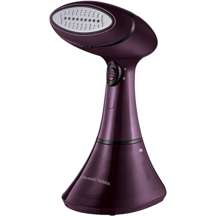Aparat de calcat vertical cu abur Russell Hobbs Steam Genie Color Control 27410-56, 1800 W, 2 setari abur, Lila