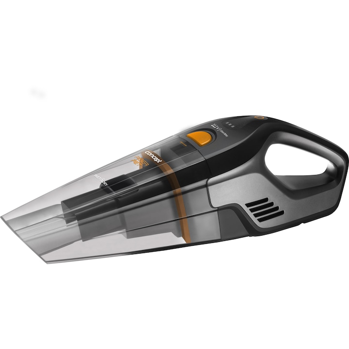 Aspirator portabil pentru aspirare umeda si uscata fara fir 11.1V 2200mAh, filtru Hepa