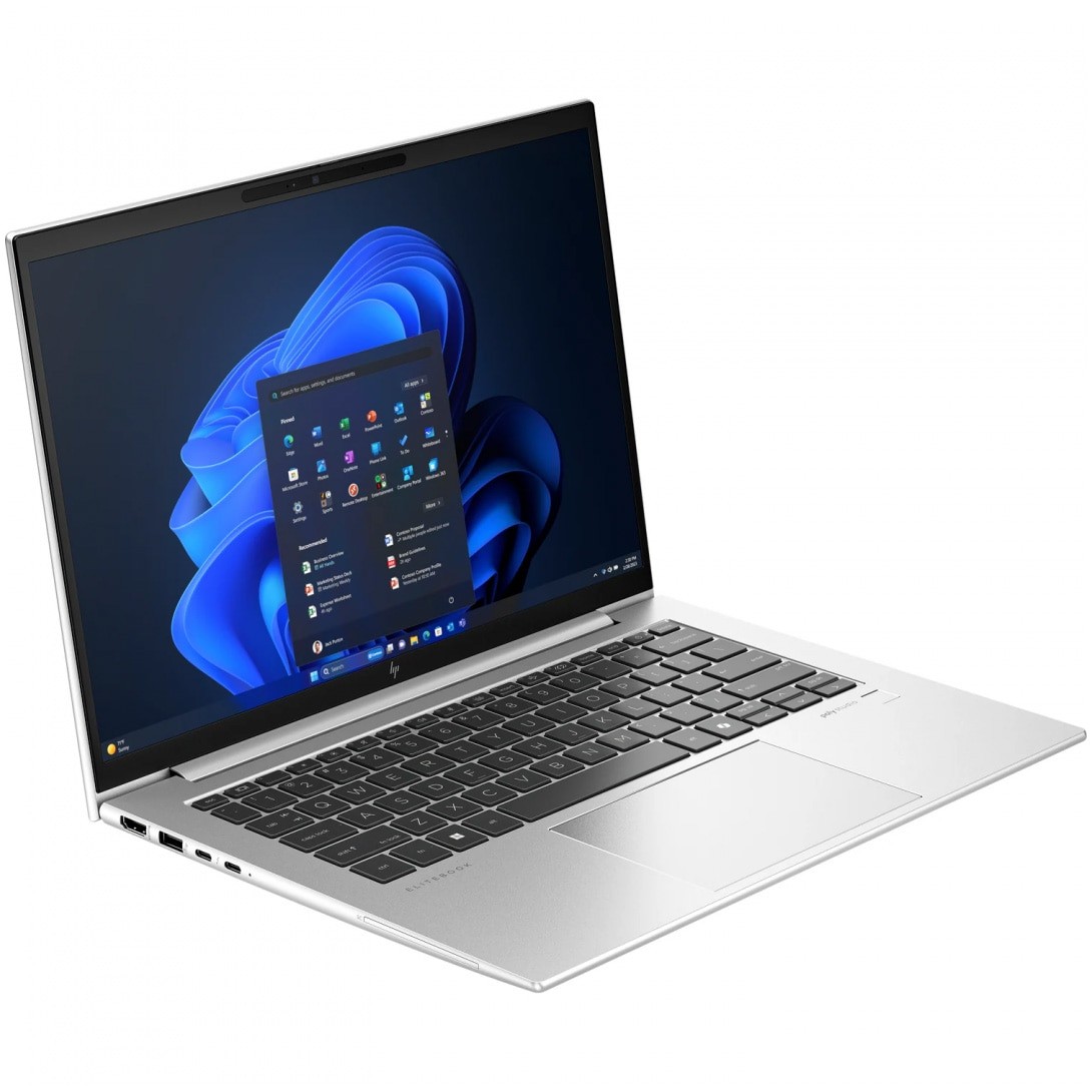 Laptop HP EliteBook 840 G11 cu procesor Intel® Core™ Ultra 7 165U pana la 4.9GHz, 14'' WUXGA, 32GB DDR5 RAM, 1TB SSD, Intel® Graphics, Windows 11 Pro, Silver