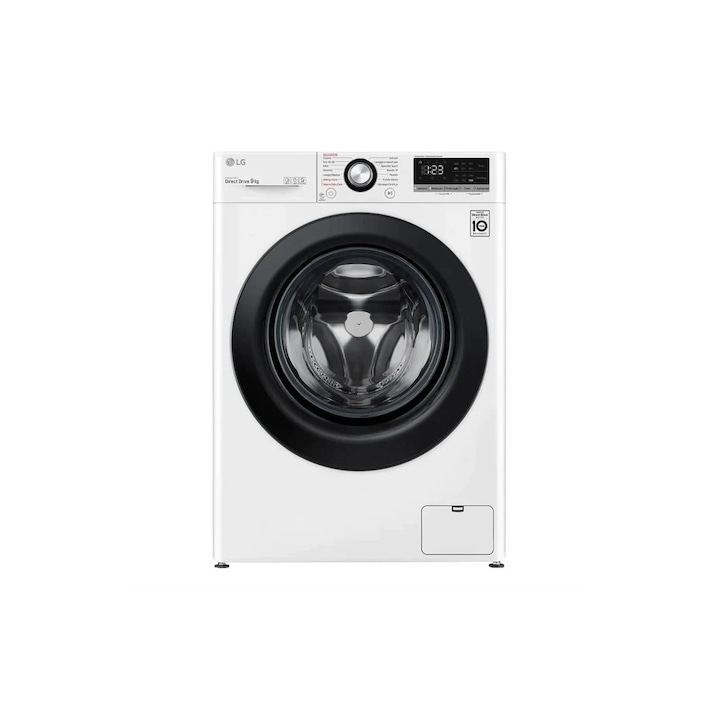 Masina de spalat rufe frontala LG F4WV329S0E, 9 kg, 1400rpm, Clasa B, alb