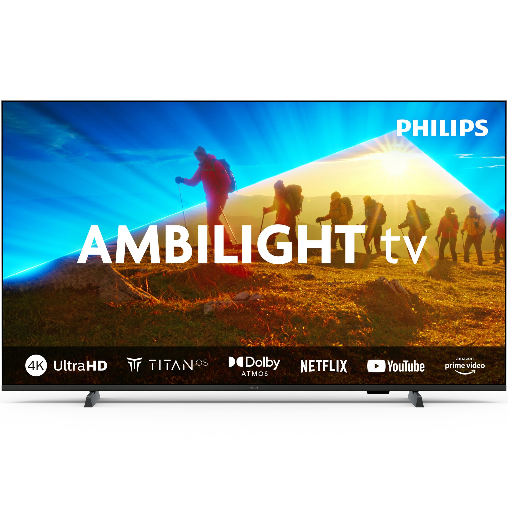 Televizor Philips AMBILIGHT tv LED 65PUS8009, 164 cm, Smart TV, 4K Ultra HD, Clasa F (Model 2024)
