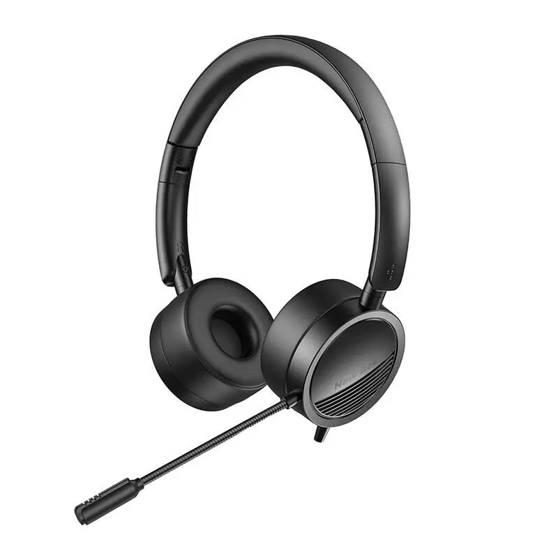 Casti cu fir New Bee NB-H360 cu microfon (negru)
