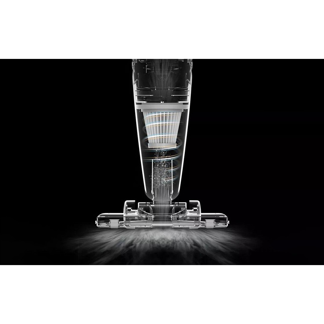 Aspirator vertical, Deerma, DX118C, Alb, Putere 600W, Capacitate recipient praf 1,2 l, Cablu 5 m, Filtru HEPA, 3 perii, 76 dB
