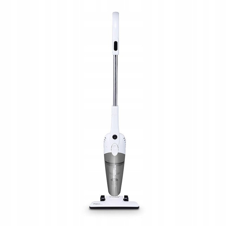 Aspirator vertical, Deerma, DX118C, Alb, Putere 600W, Capacitate recipient praf 1,2 l, Cablu 5 m, Filtru HEPA, 3 perii, 76 dB