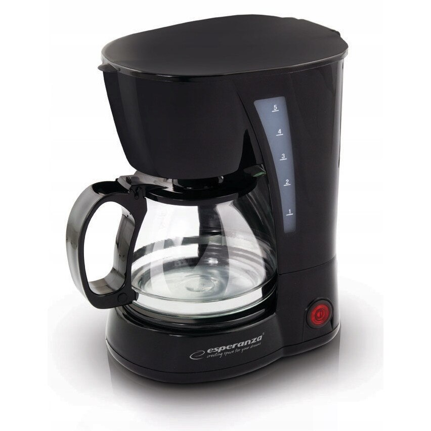 Cafetiere Esperanza Robusta 0,6l, negru, automata, cu functie de oprire automata