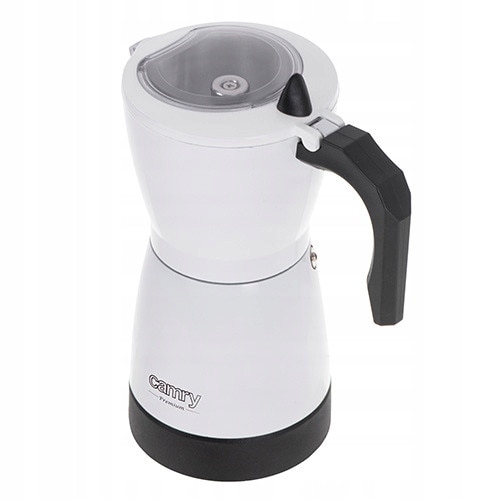 Cafetiere electrica Camry CR 4415, 300ml, 6 cesti, compacta, alba/neagra, 480W, rotativa 360