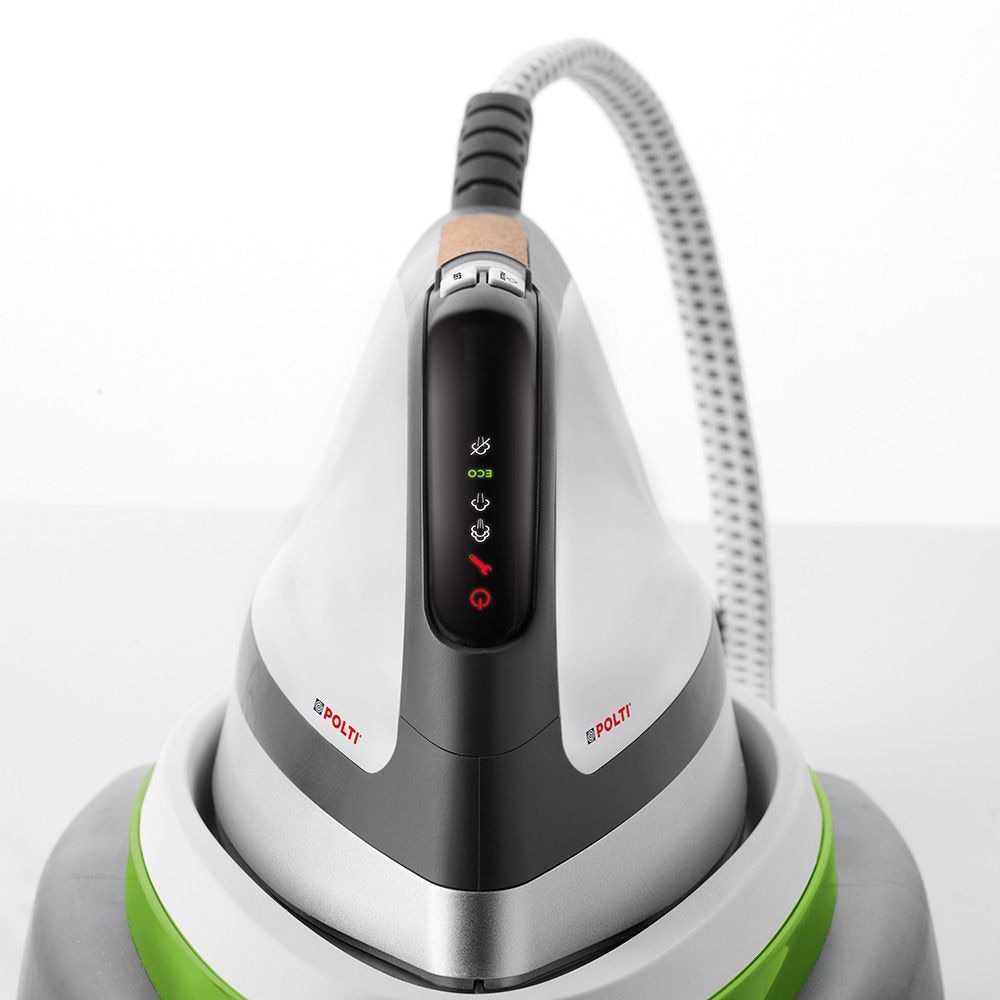 Statie de Calcat Polti Vaporella Instant VI50.20, 2400 W, 2 l, Presiune Pompa 8 BAR, Jet Abur 550 gr/min, Functie ECO, Gri/Verde