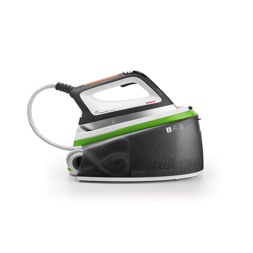 Statie de Calcat Polti Vaporella Instant VI50.20, 2400 W, 2 l, Presiune Pompa 8 BAR, Jet Abur 550 gr/min, Functie ECO, Gri/Verde