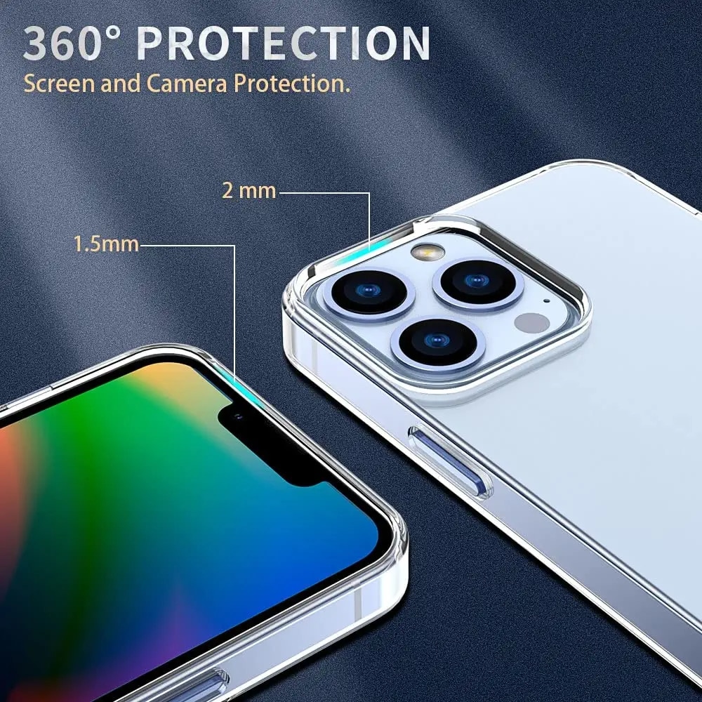 Husa de protectie, Vigeer, Compatibil cu iPhone 14 Pro Max, Transparent