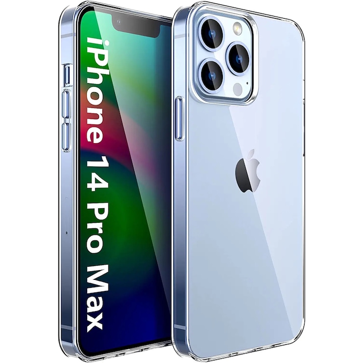 Husa de protectie, Vigeer, Compatibil cu iPhone 14 Pro Max, Transparent