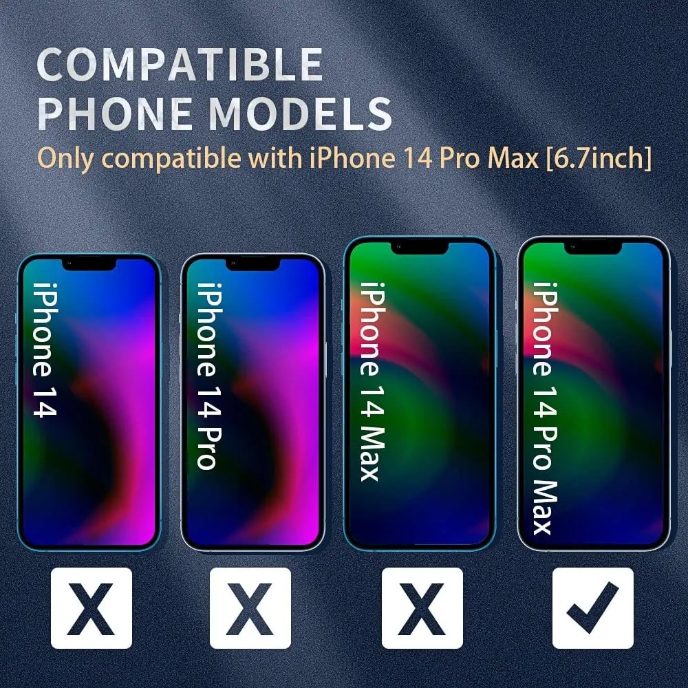 Husa de protectie, Vigeer, Compatibil cu iPhone 14 Pro Max, Transparent