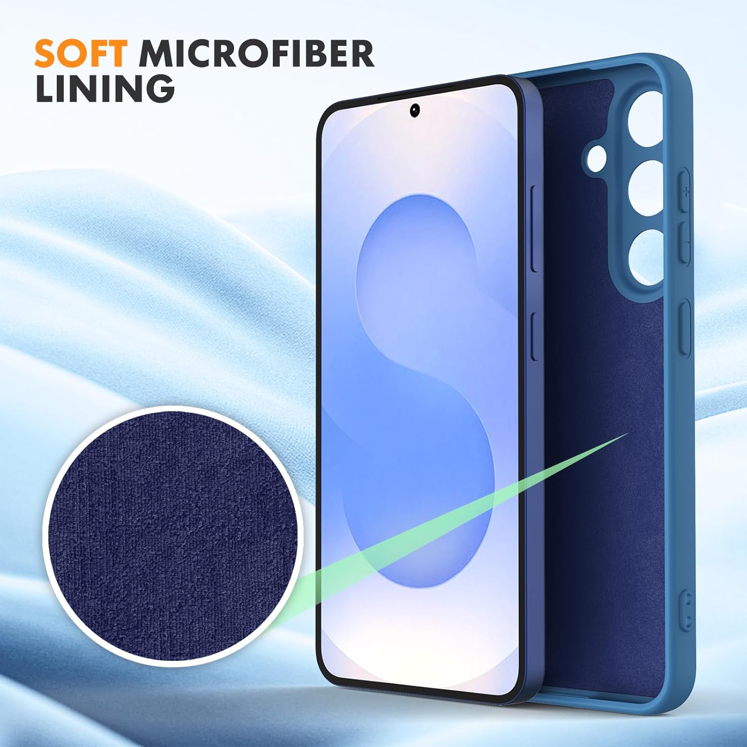Husa Soft Touch, slim, ALC Mobile, anti soc, compatibila cu Samsung Galaxy A56, Albastru Tpu