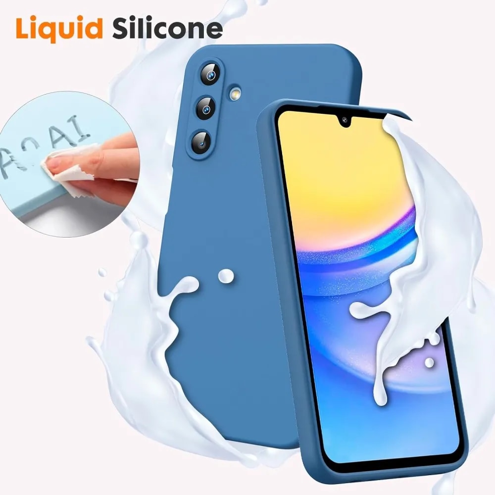 Husa Soft Touch, slim, ALC Mobile, anti soc, compatibila cu Samsung Galaxy A56, Albastru Tpu