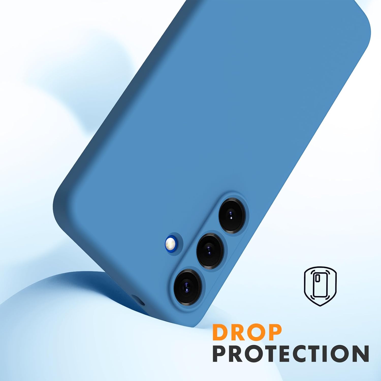 Husa Soft Touch, slim, ALC Mobile, anti soc, compatibila cu Samsung Galaxy A56, Albastru Tpu
