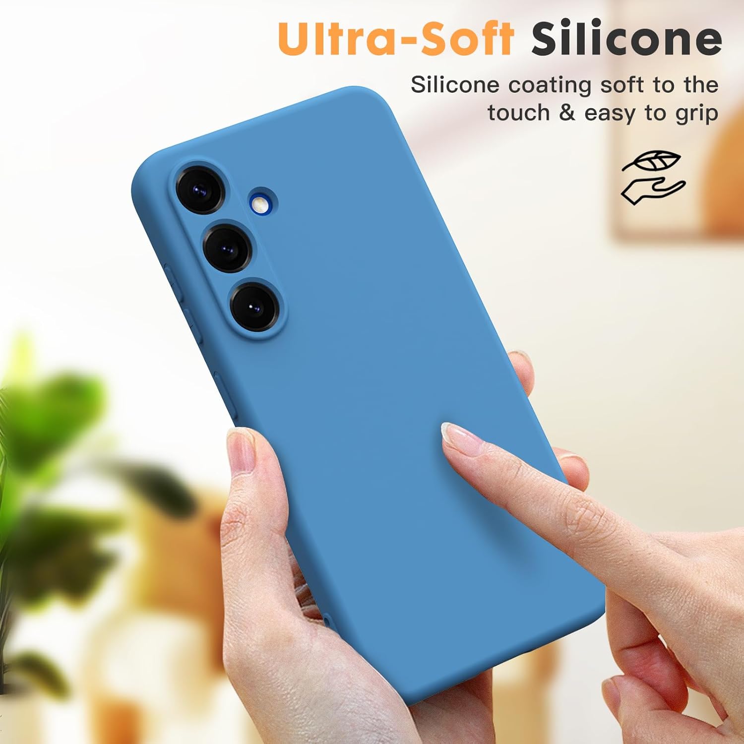 Husa Soft Touch, slim, ALC Mobile, anti soc, compatibila cu Samsung Galaxy A56, Albastru Tpu