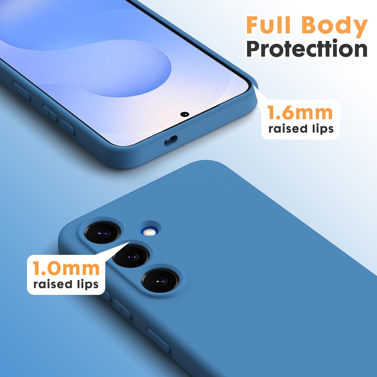Husa Soft Touch, slim, ALC Mobile, anti soc, compatibila cu Samsung Galaxy A56, Albastru Tpu