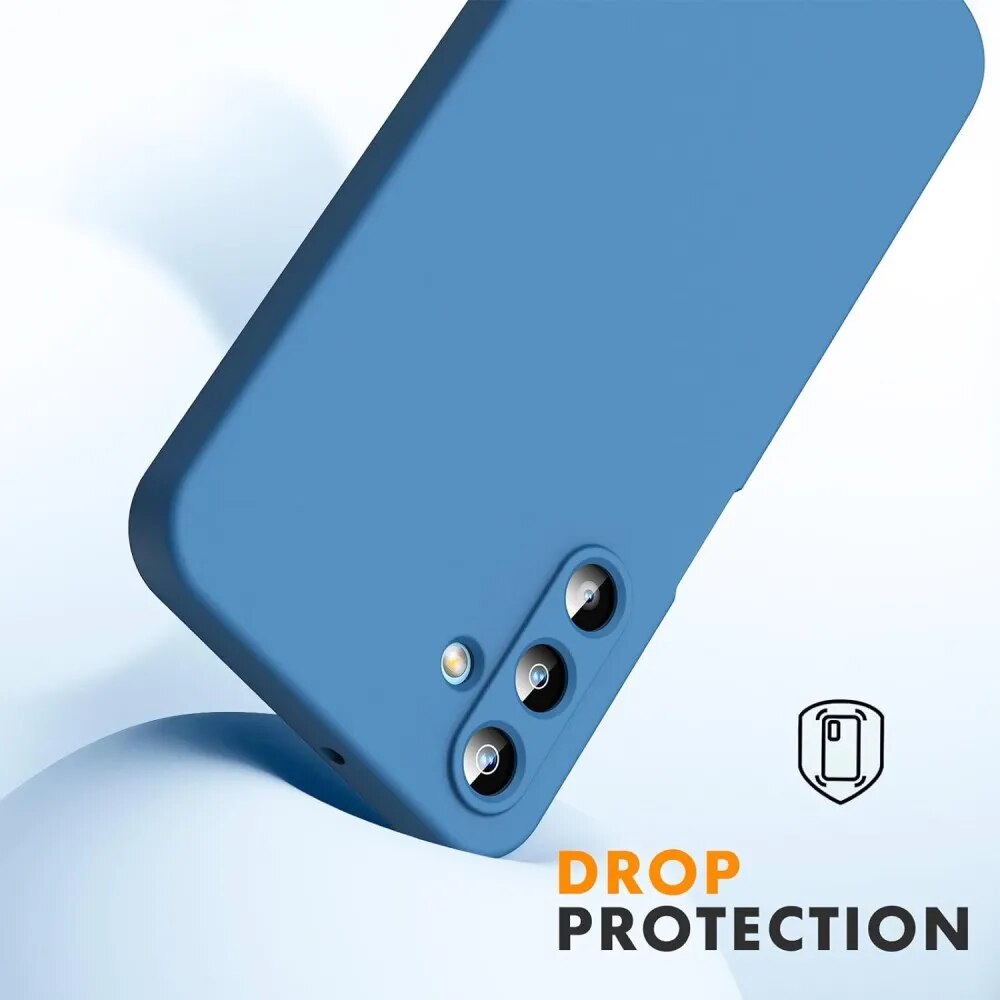 Husa Soft Touch, slim, ALC Mobile, anti soc, compatibila cu Samsung Galaxy A56, Albastru Tpu
