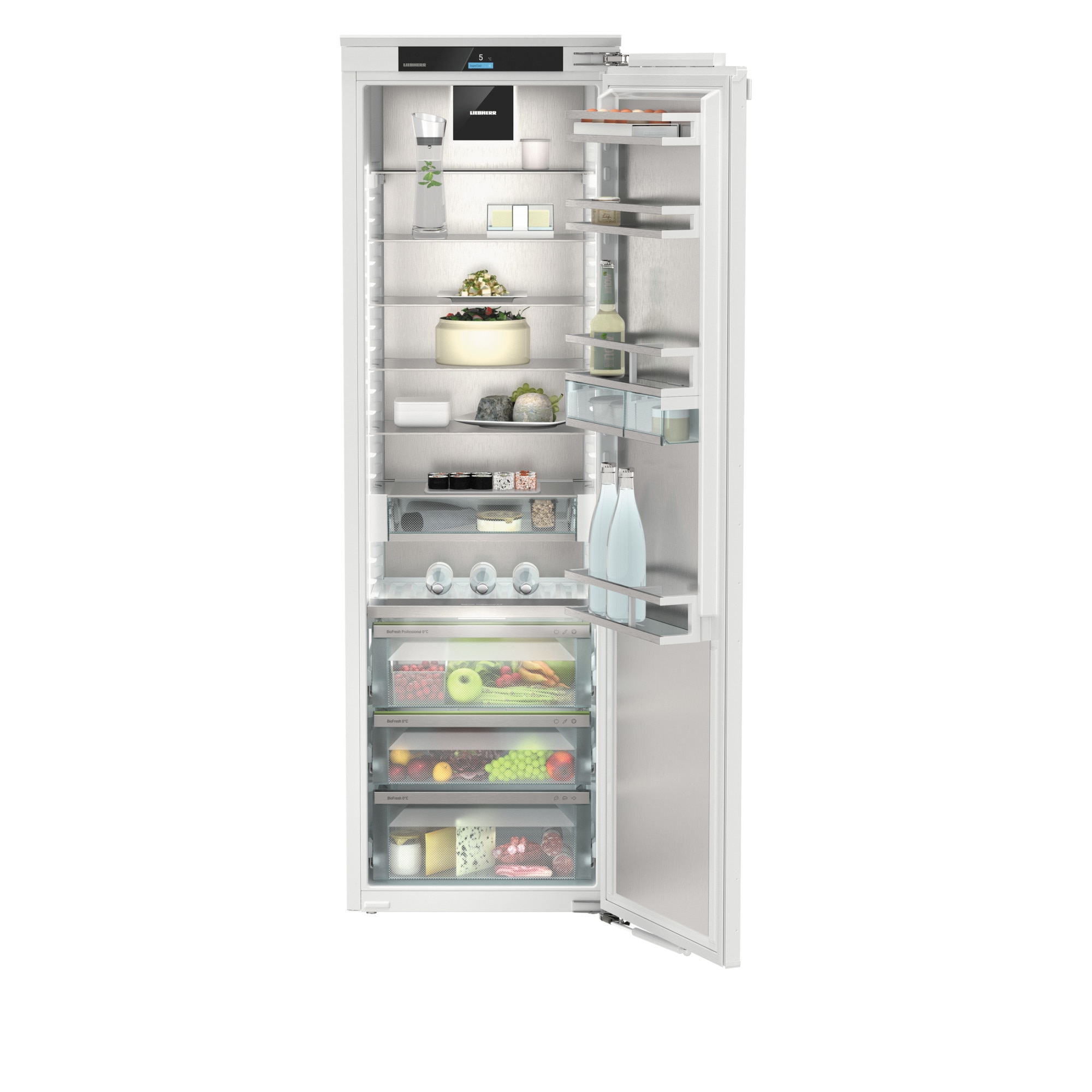 Frigider incorporabil cu o usa Liebherr IRBci 5180 Peak, 56 cm, BioFresh Professional cu HydroBreeze, 296 l, InfinitySpring, LightTower, SuperCool, SmartDeviceBox, Clasa C