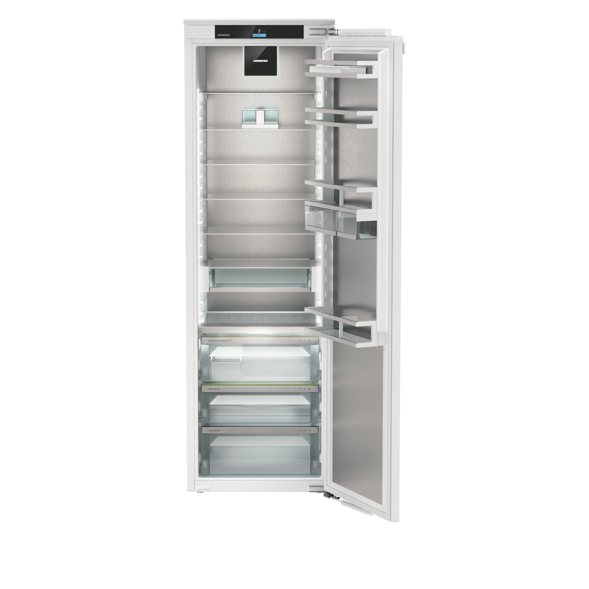 Frigider incorporabil cu o usa Liebherr IRBci 5180 Peak, 56 cm, BioFresh Professional cu HydroBreeze, 296 l, InfinitySpring, LightTower, SuperCool, SmartDeviceBox, Clasa C