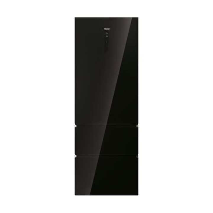 Combine frigorifice Haier 3D 70 Series 7, No Frost, 343l + 140l, negru, 200.6x70x67.5cm